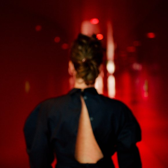 Black Avant Garde dress sz M (Zara) worn once for photoshoot. Open back! - Picture 3 of 8